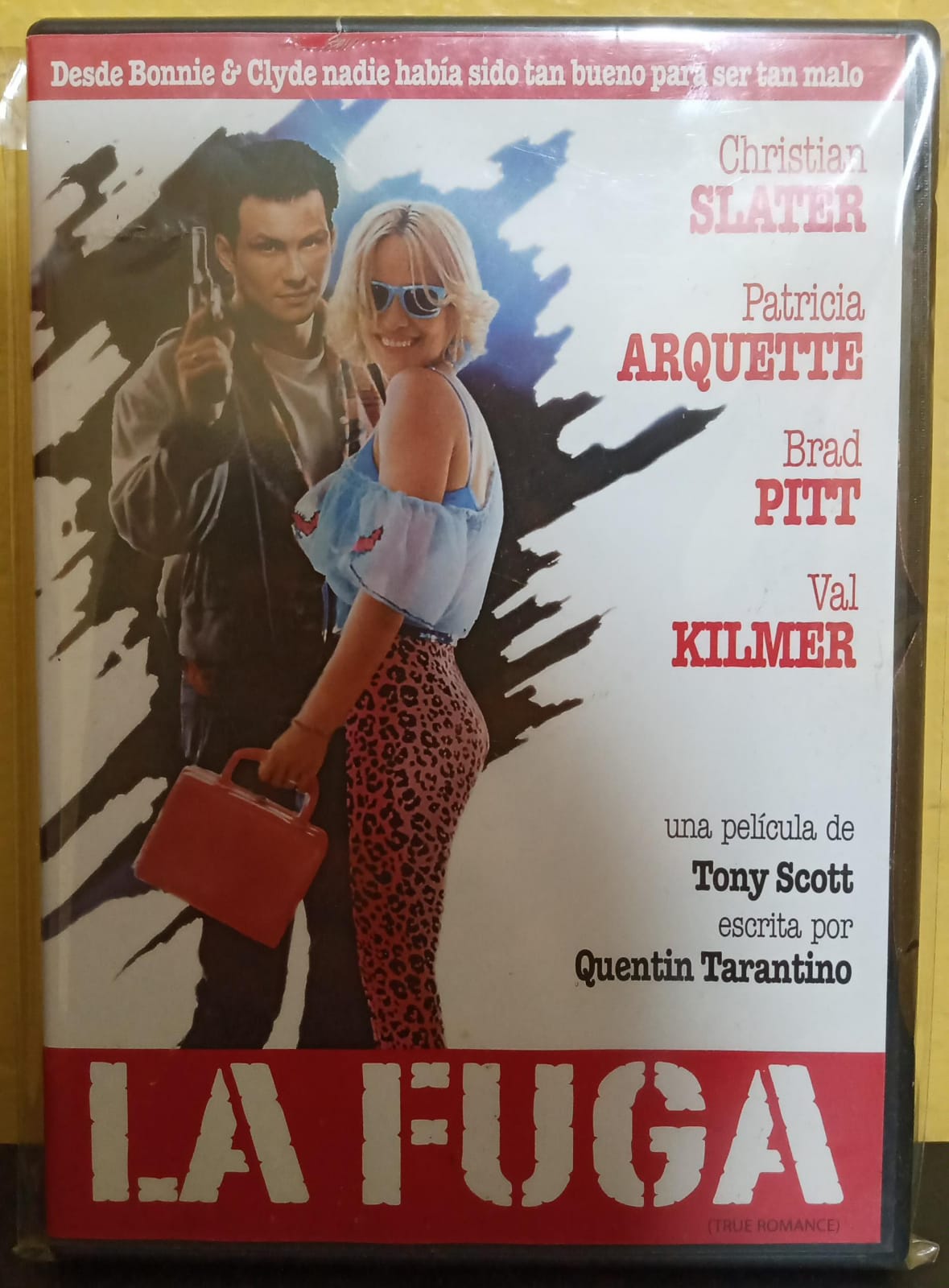 TRUE ROMANCE – Edición Nacional en DVD (titulada “La Fuga”). tienda de discos en méxico formato muerto
