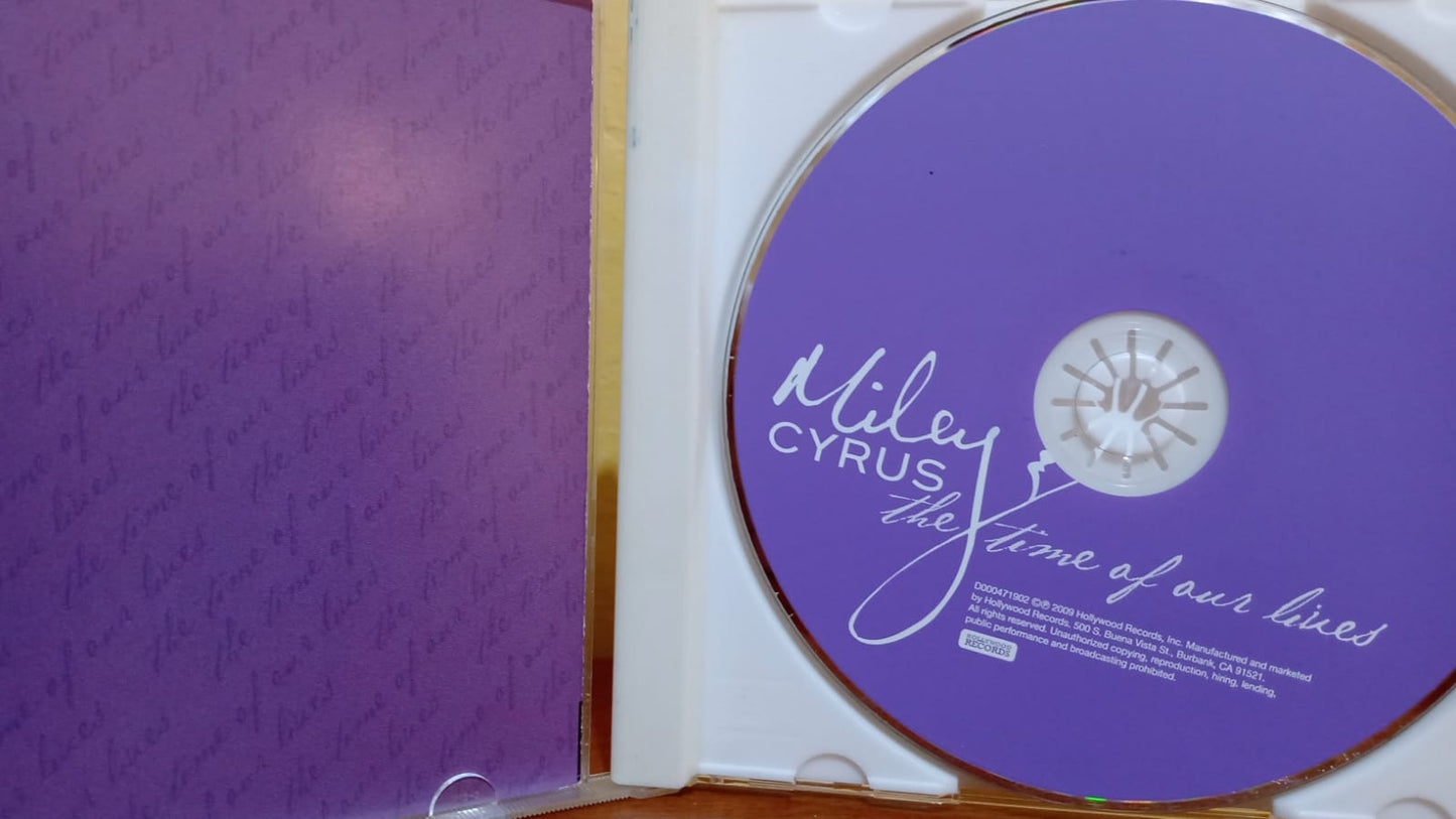 Miley Cyrus – The Time Of Our Lives. Cd en buen estado. tienda de discos en méxico formato muerto