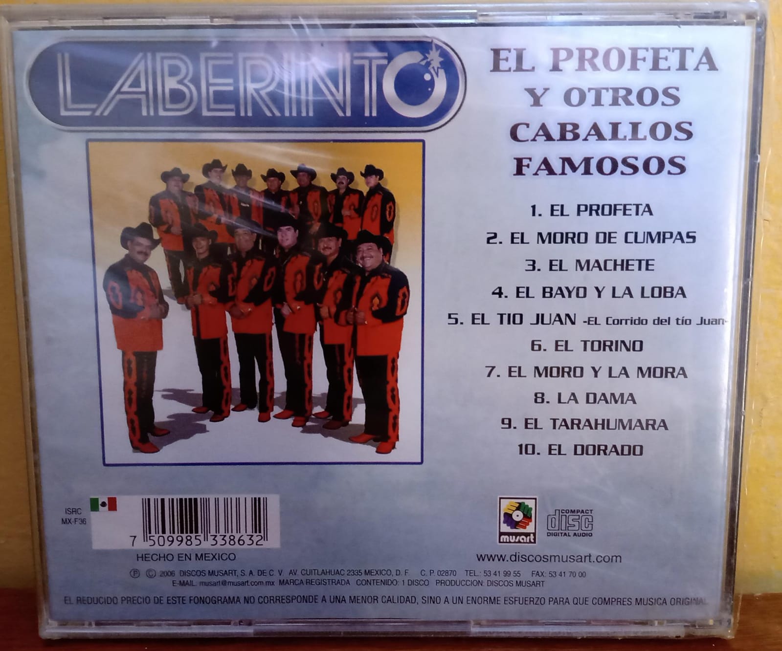 El Profeta Y Otros Caballos Famosos. Grupo Laberinto. Cd nuevo. tienda de discos en méxico formato muerto