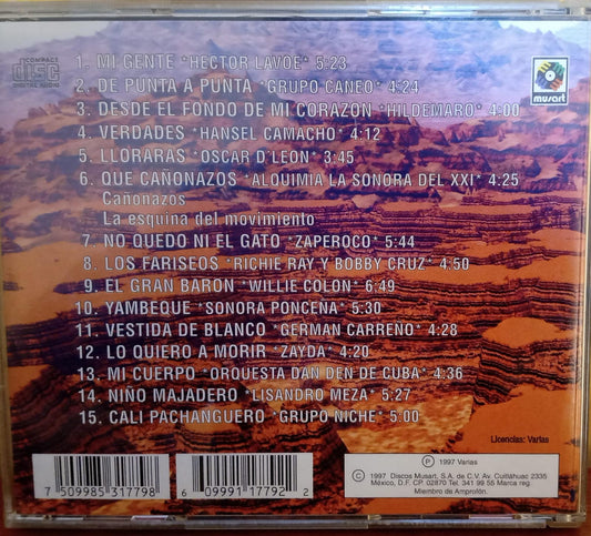 Varios – 15 Éxitos De Oro De La Salsa. Cd en buen estado. tienda de discos en méxico formato muerto