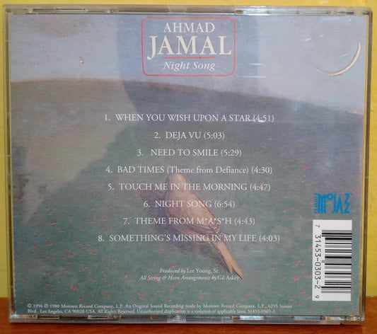Ahmad Jamal - "Night Song". Cd importado en excelente estado. tienda de discos en méxico formato muerto