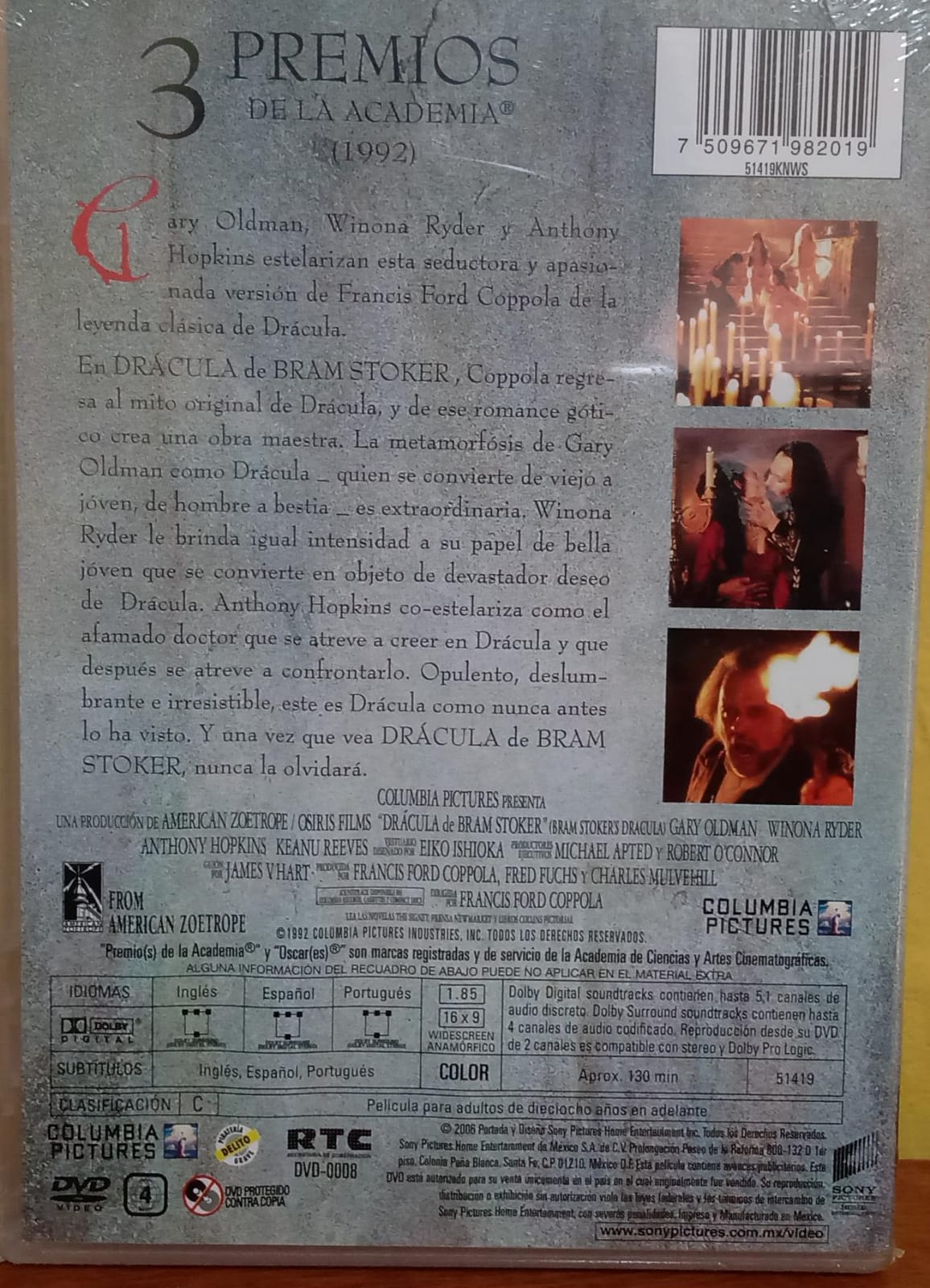 Dracula de Bram Stoker. DVD nuevo. tienda de discos en méxico formato muerto