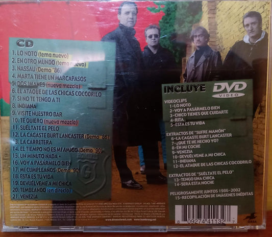 Hombres G – Peligrosamente Juntos. CD y DVD en buen estado. tienda de discos en méxico formato muerto