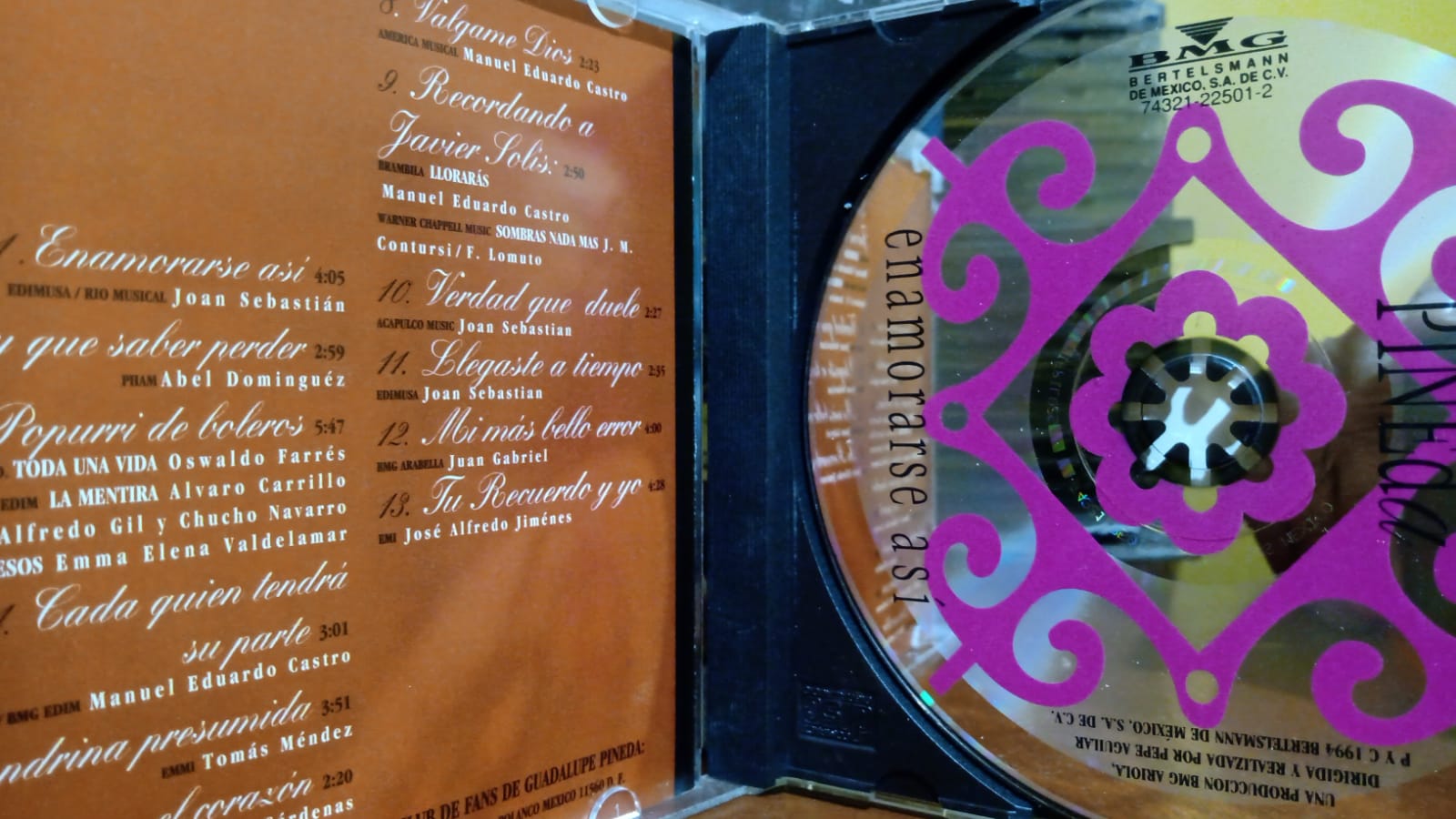 Guadalupe Pineda – Enamorarse Así. Cd en buen estado. tienda de discos en méxico formato muerto