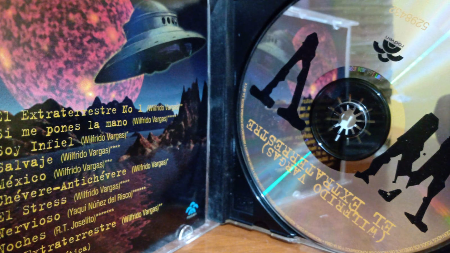Wilfrido Vargas – El Extraterrestre. Cd excelente estado. tienda de discos en méxico formato muerto
