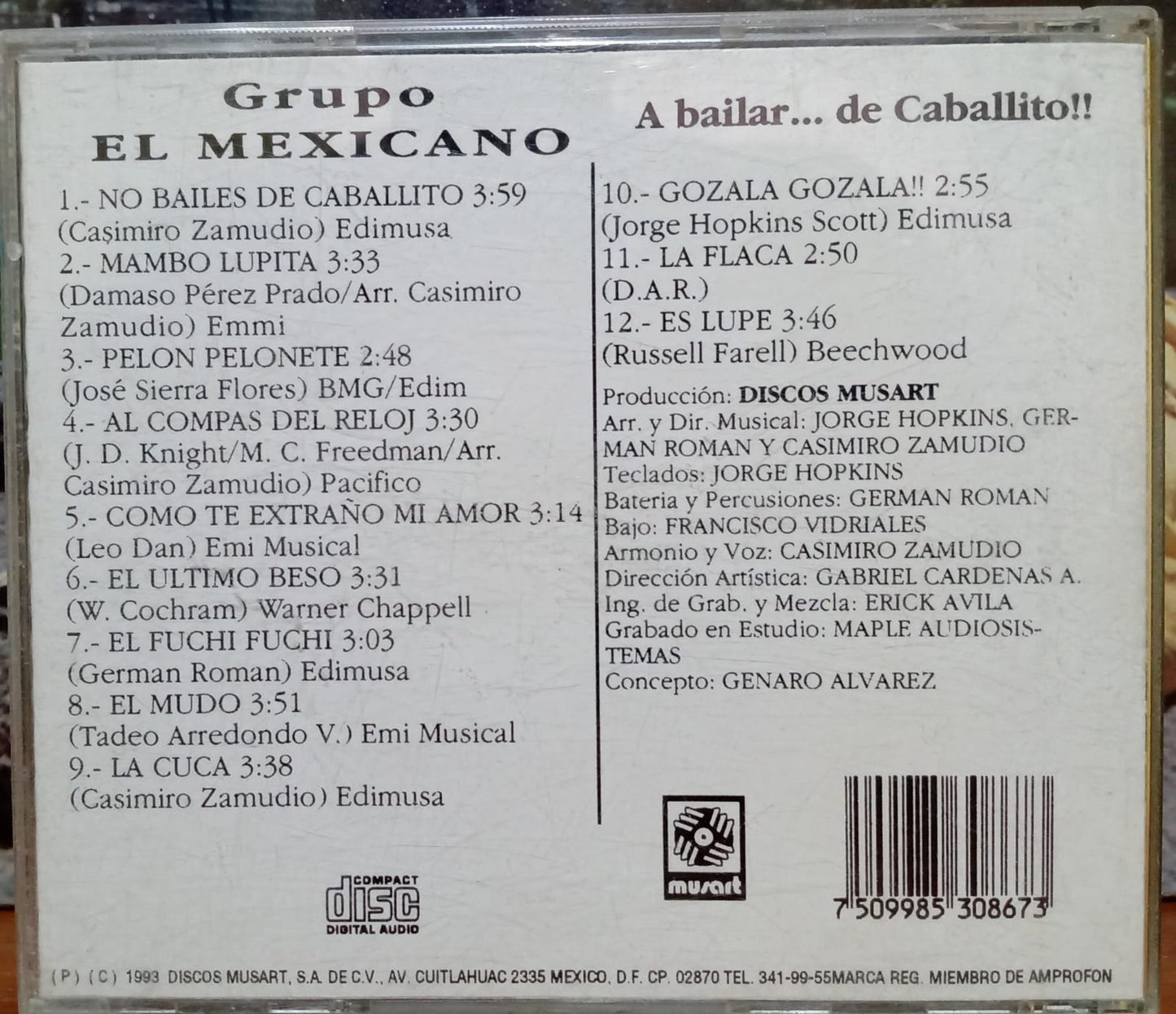 Grupo El Mexicano – A Bailar... De Caballito!!. Cd en buen estado. tienda de discos en méxico formato muerto