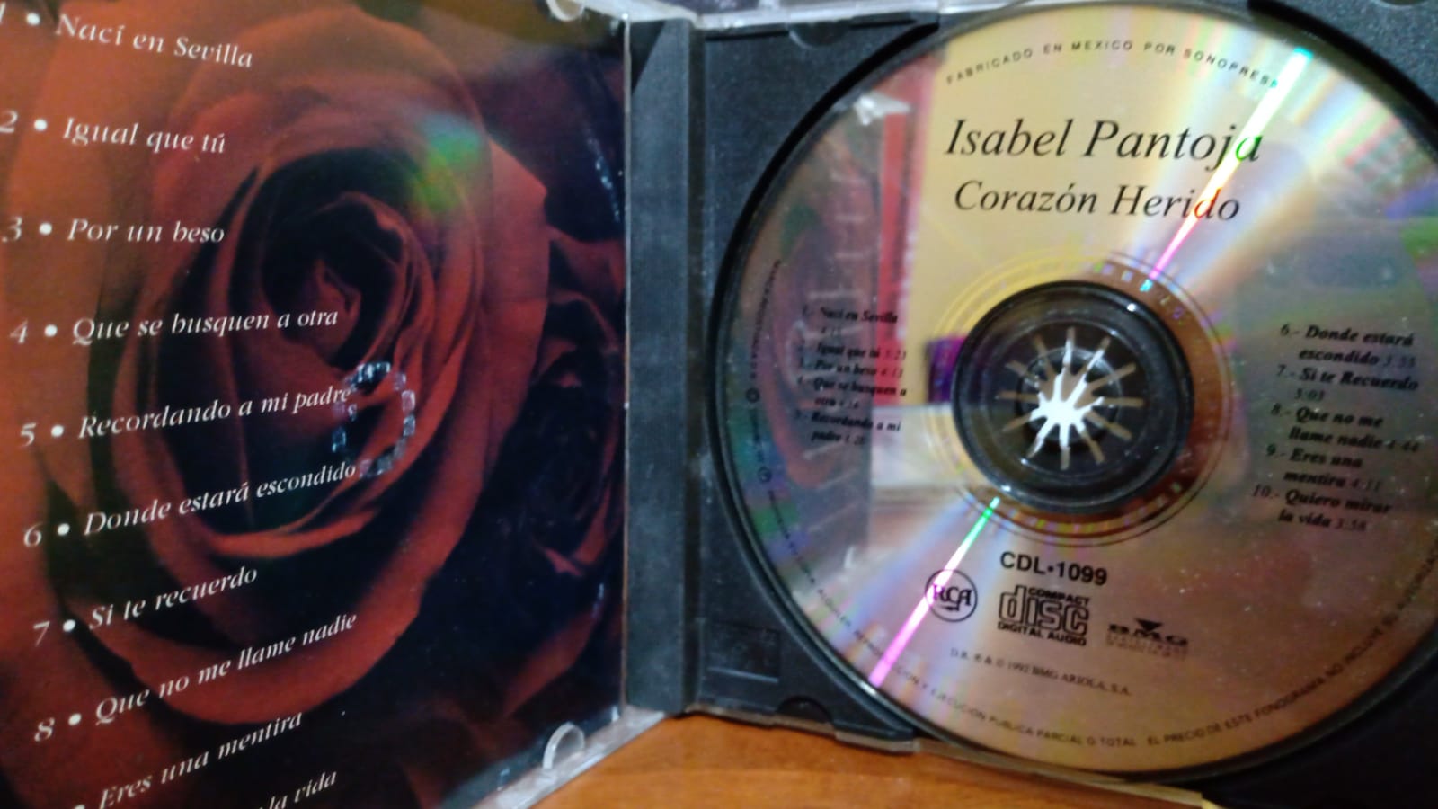 Isabel Pantoja – Corazón Herido. Cd en buen estado. tienda de discos en méxico formato muerto