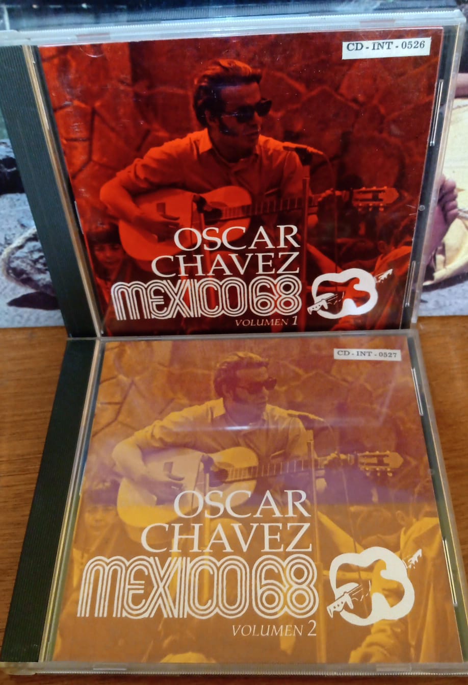 Óscar Chávez – México 68 Volumen 1 y 2. Cds en excelente estado. tienda de discos en méxico formato muerto