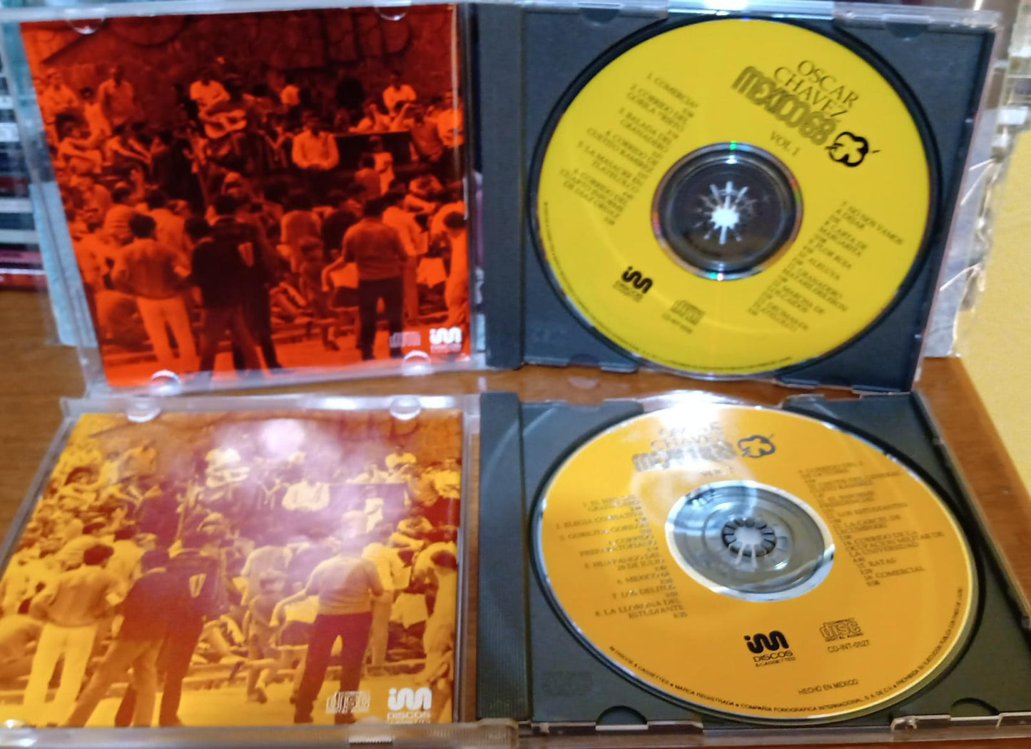 Óscar Chávez – México 68 Volumen 1 y 2. Cds en excelente estado. tienda de discos en méxico formato muerto