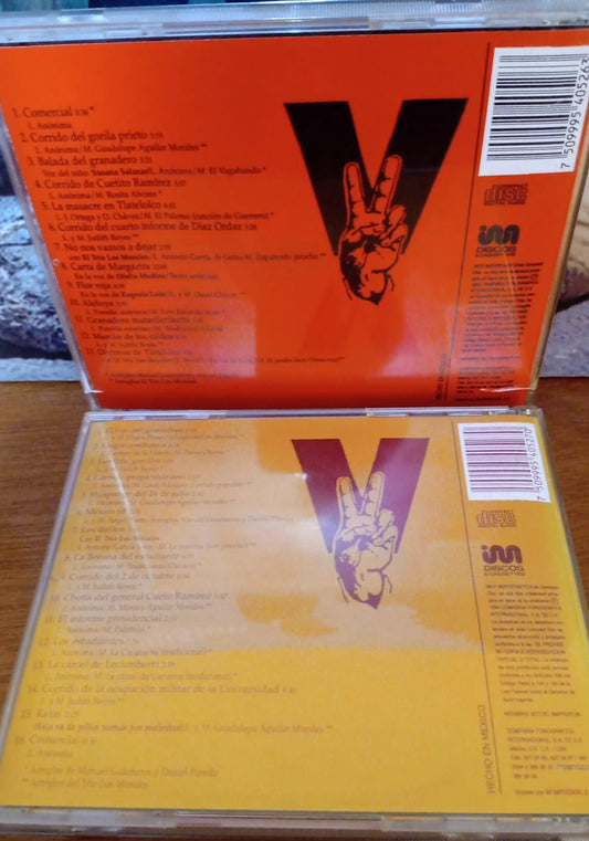 Óscar Chávez – México 68 Volumen 1 y 2. Cds en excelente estado. tienda de discos en méxico formato muerto