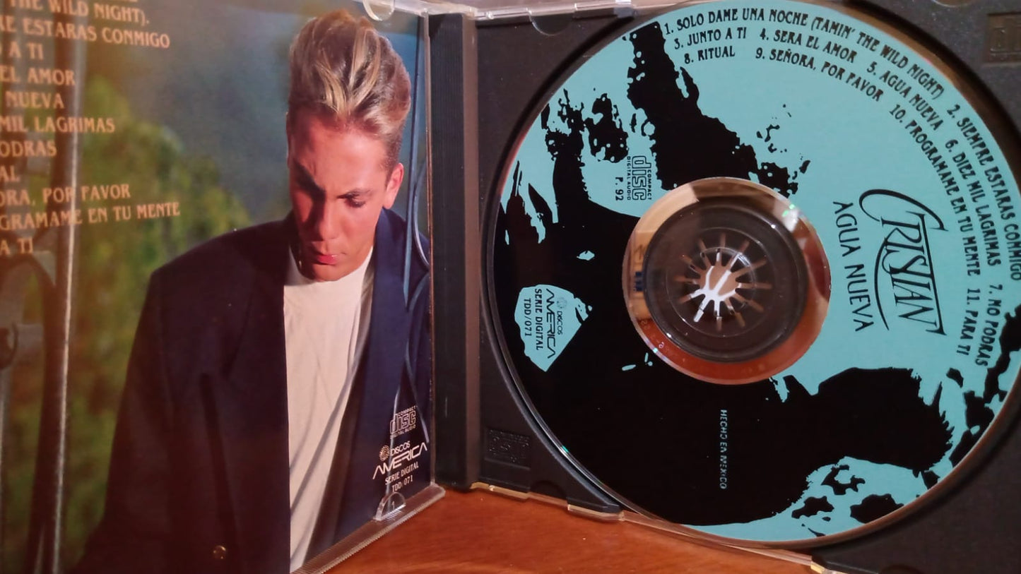 Cristian – Agua Nueva. Cd en buen estado. tienda de discos en méxico formato muerto