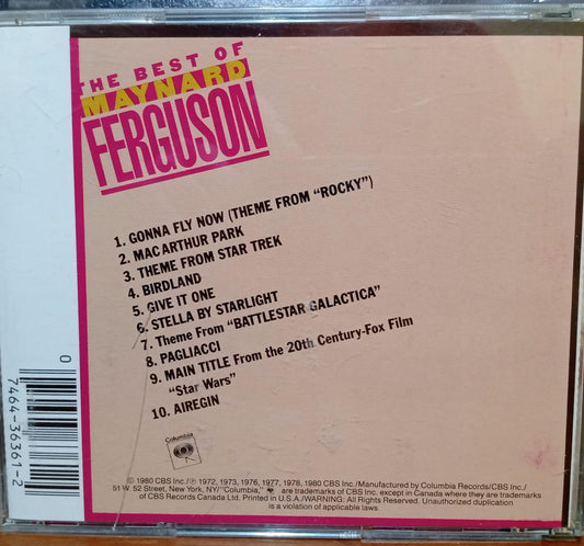 Maynard Ferguson – The Best Of Maynard Ferguson. Cd excelente estado. tienda de discos en méxico formato muerto