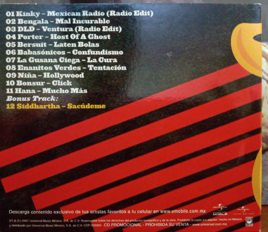 UNIVERSAL MUSIC MEXICO PRESENTA LATIN ROCK FEST ‘07. Cd en buen estado. tienda de discos en méxico formato muerto