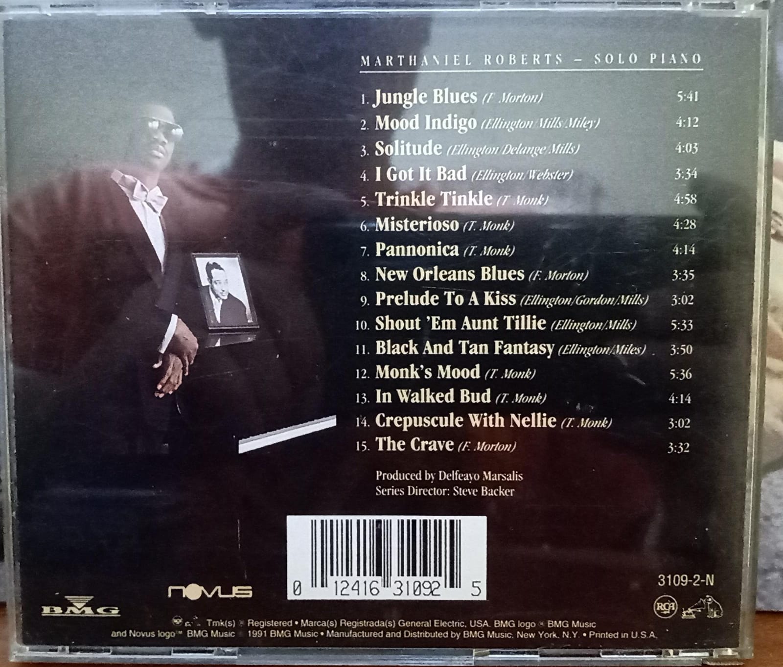 Alone With Three Giants. Marcus Roberts. cd excelente estado. tienda de discos en méxico formato muerto