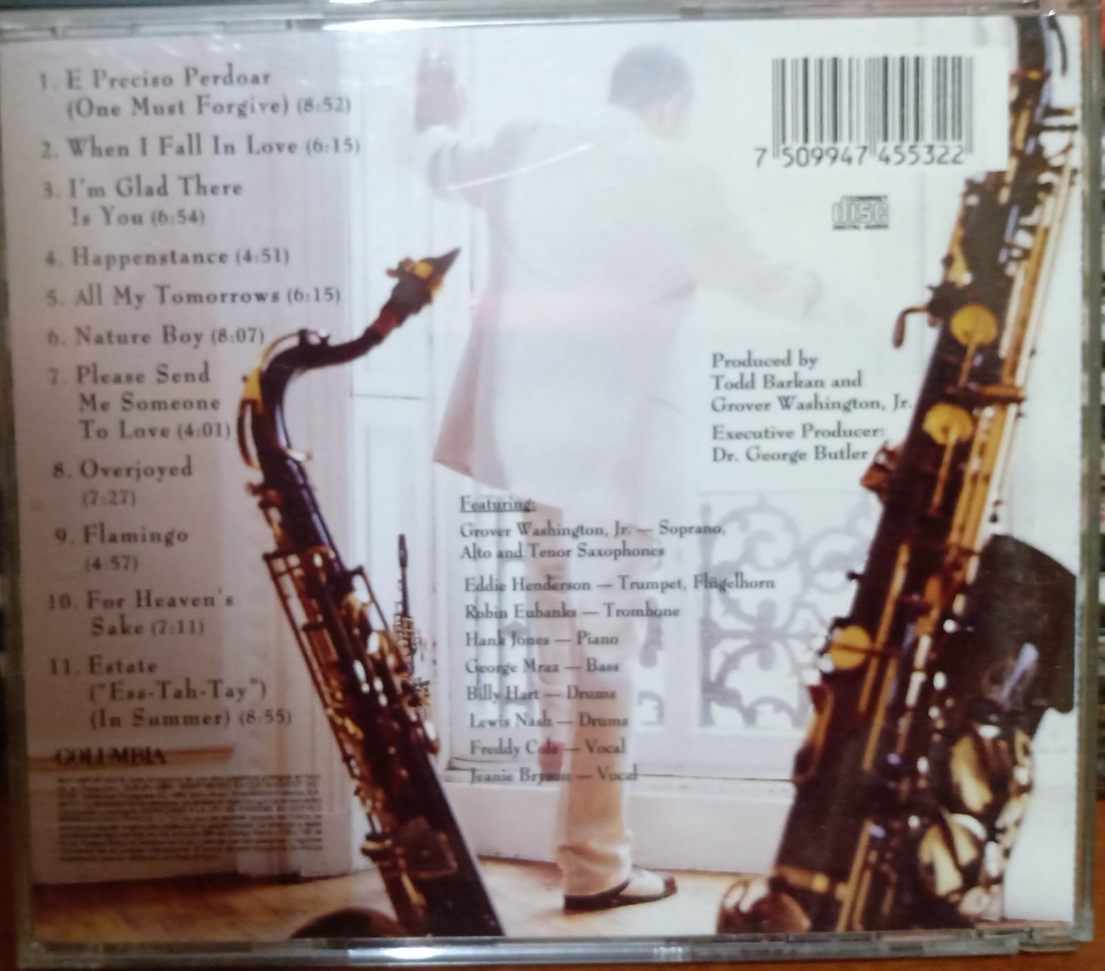Grover Washington, Jr. – All My Tomorrows. Cd importado en excelente estado. tienda de discos en méxico formato muerto