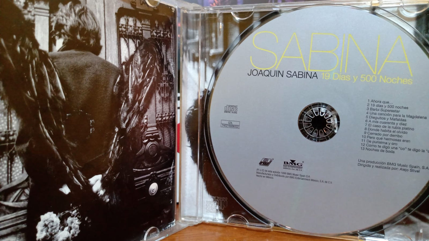 Joaquín Sabina – 19 Días Y 500 Noches. Cd tienda de discos en México formato muerto