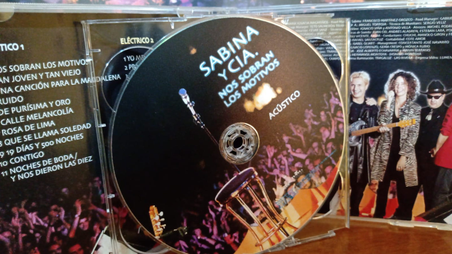 Sabina Y Cía. – Nos Sobran Los Motivos. Cd doble en buen estado. tienda de discos en méxico formato muerto