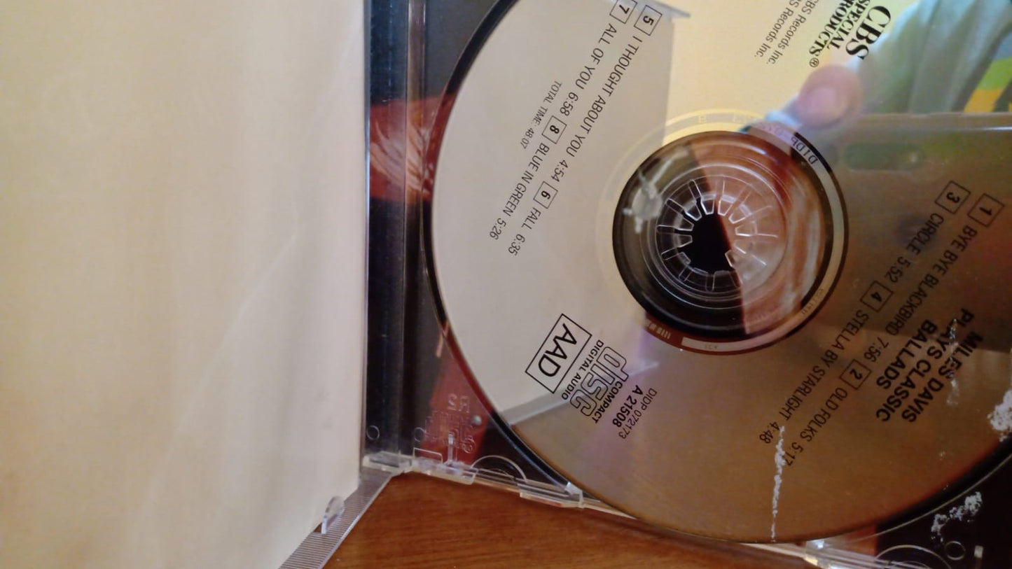 Miles Davis – Plays Classic Ballads. Cd en buen estado. tienda de discos en méxico formato muerto