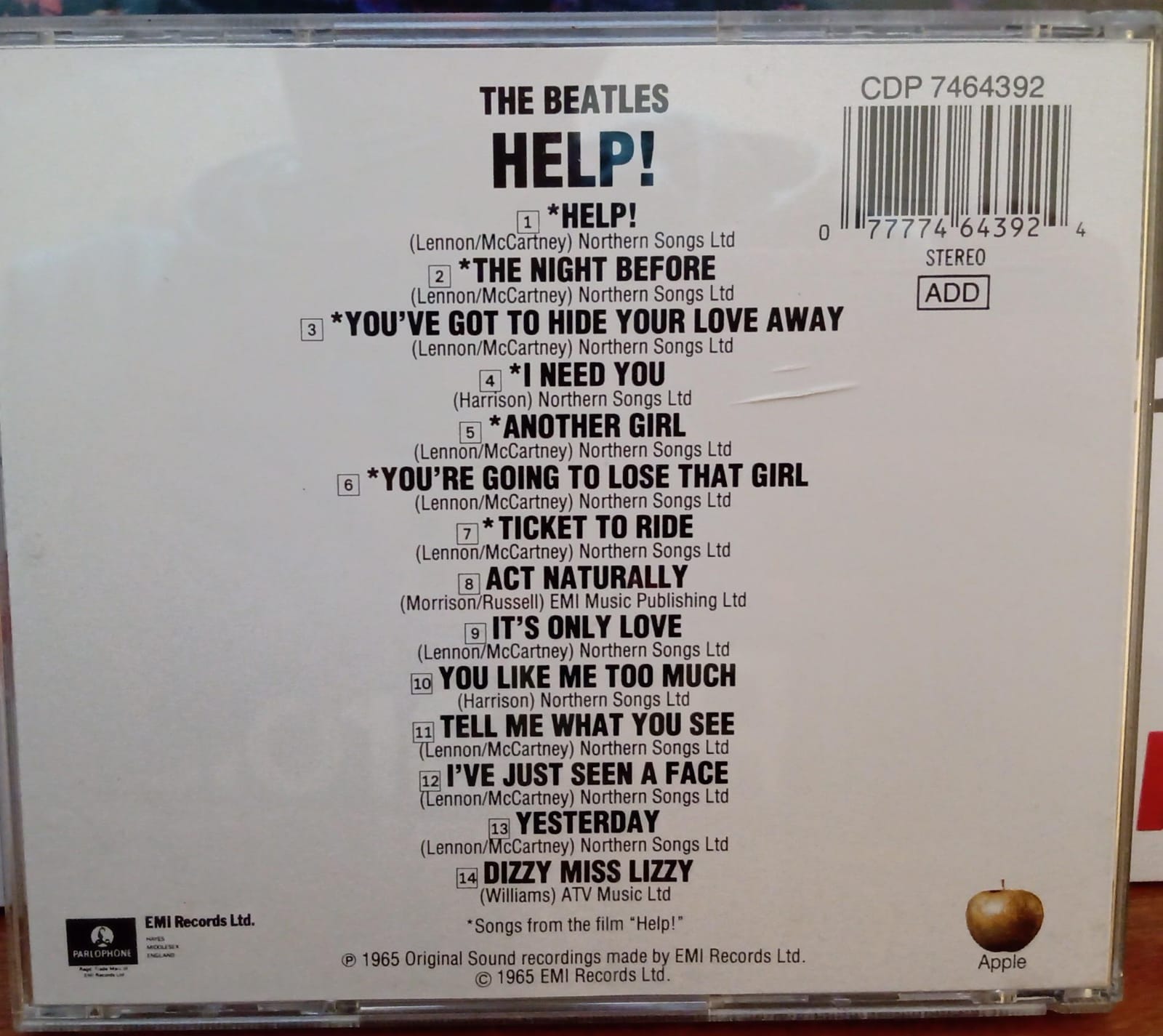 The Beatles – Help!  CD Importado • Excelente Estado. tienda de discos en méxico formato muerto