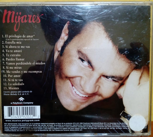 Mijares – El Privilegio De Amar. Cd en buen estado. tienda de discos en méxico formato muerto
