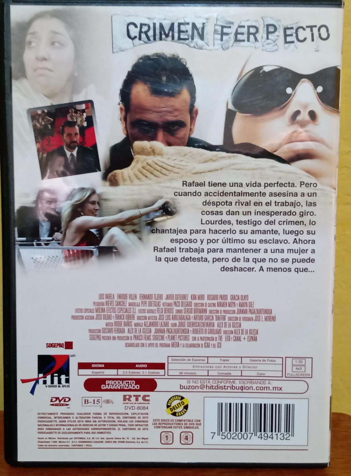 Crimen Ferpecto / Película / Dvd en buen estado. tienda de discos en méxico formato muerto