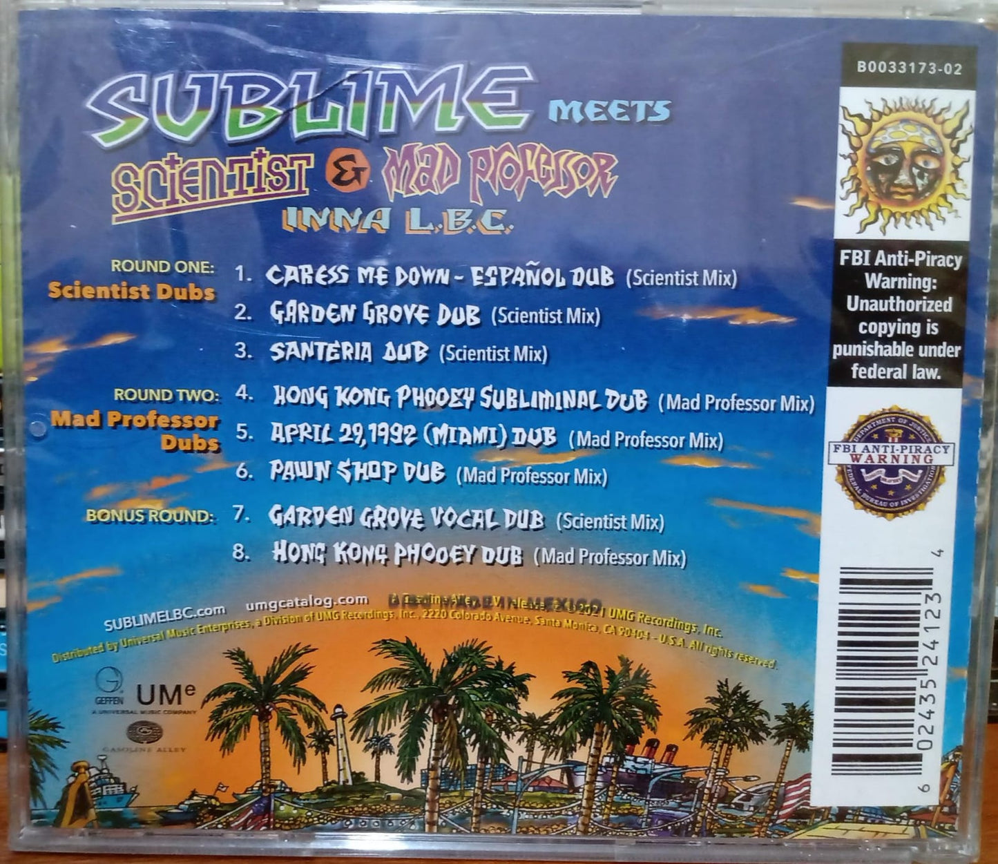Sublime Meets Scientist & Mad Professor – Inna L.B.C. CD importado nuevo. tienda de discos en méxico formato muerto