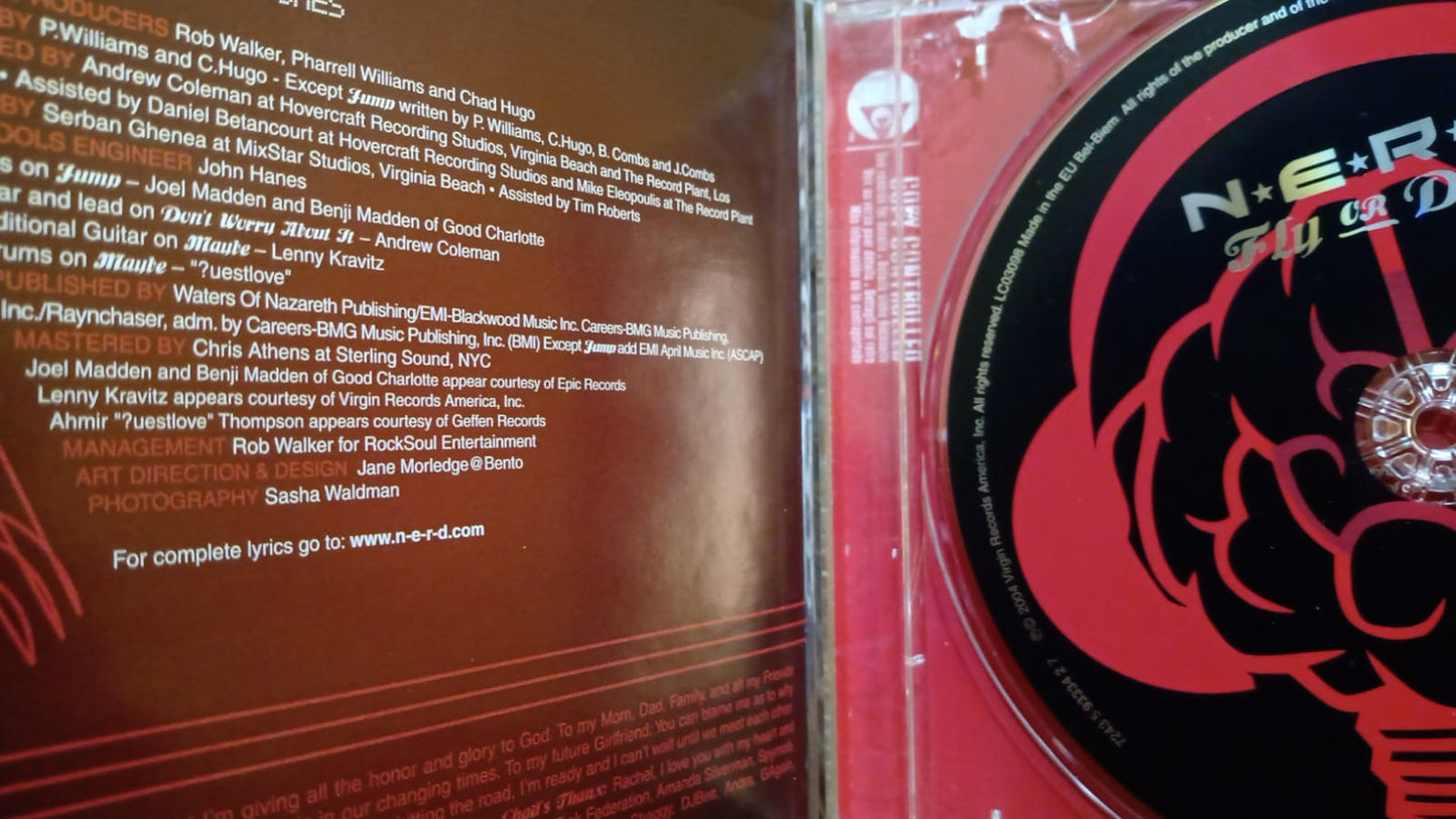 N.E.R.D. – Fly or Die CD importado. Buen estado. tienda de discso en méxico formato muerto