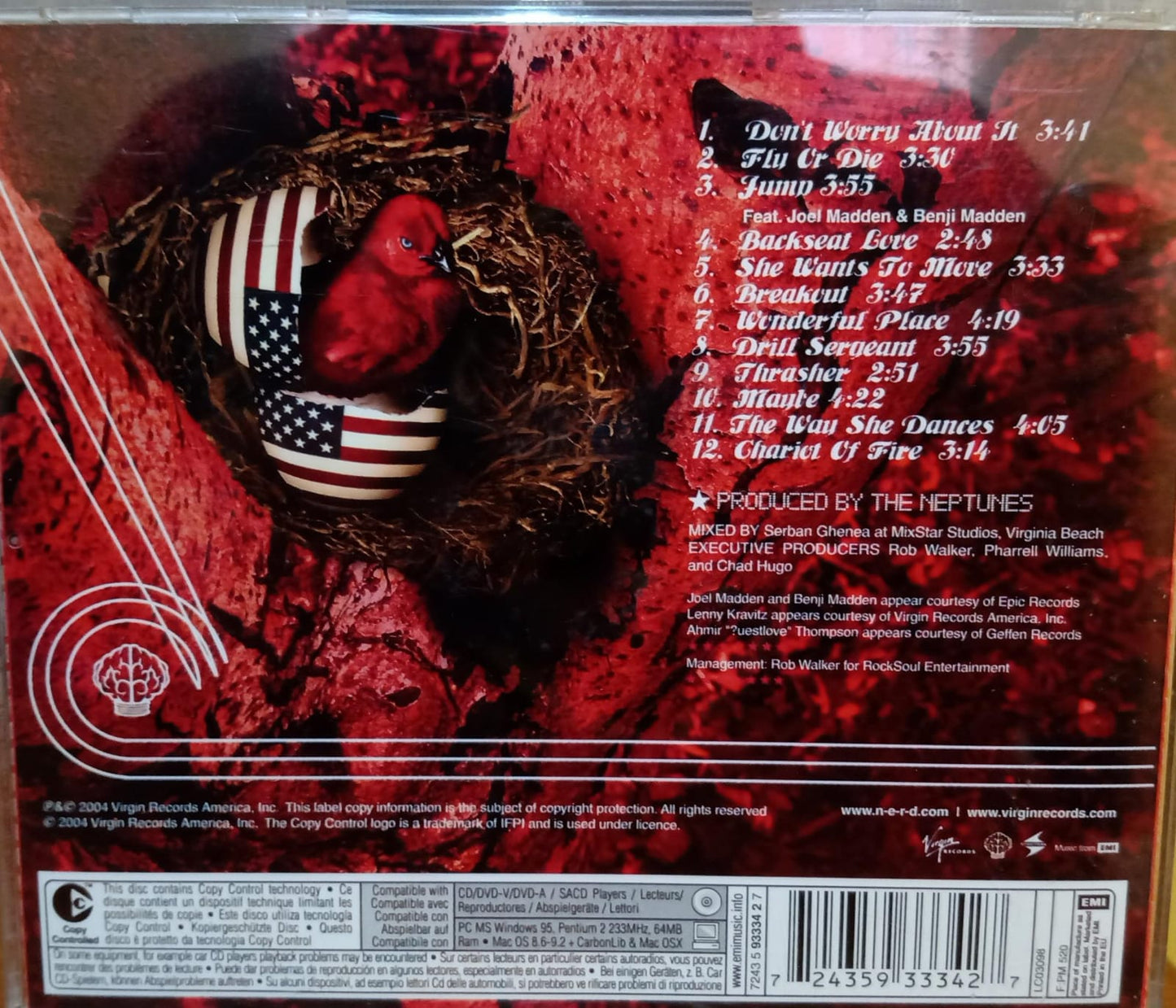 N.E.R.D. – Fly or Die CD importado. Buen estado. tienda de discso en méxico formato muerto