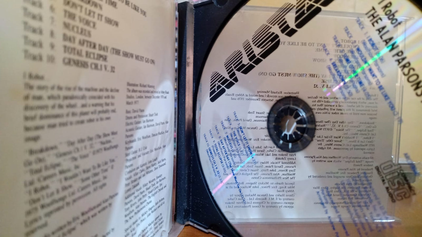 The Alan Parsons Project – I Robot. Cd importado en buen estado. tienda de discos en méxico formato muerto