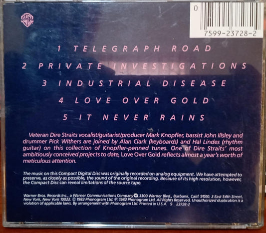 Dire Straits – Love Over Gold. Cd en buen estado. tienda de discso en méxico formato muerto
