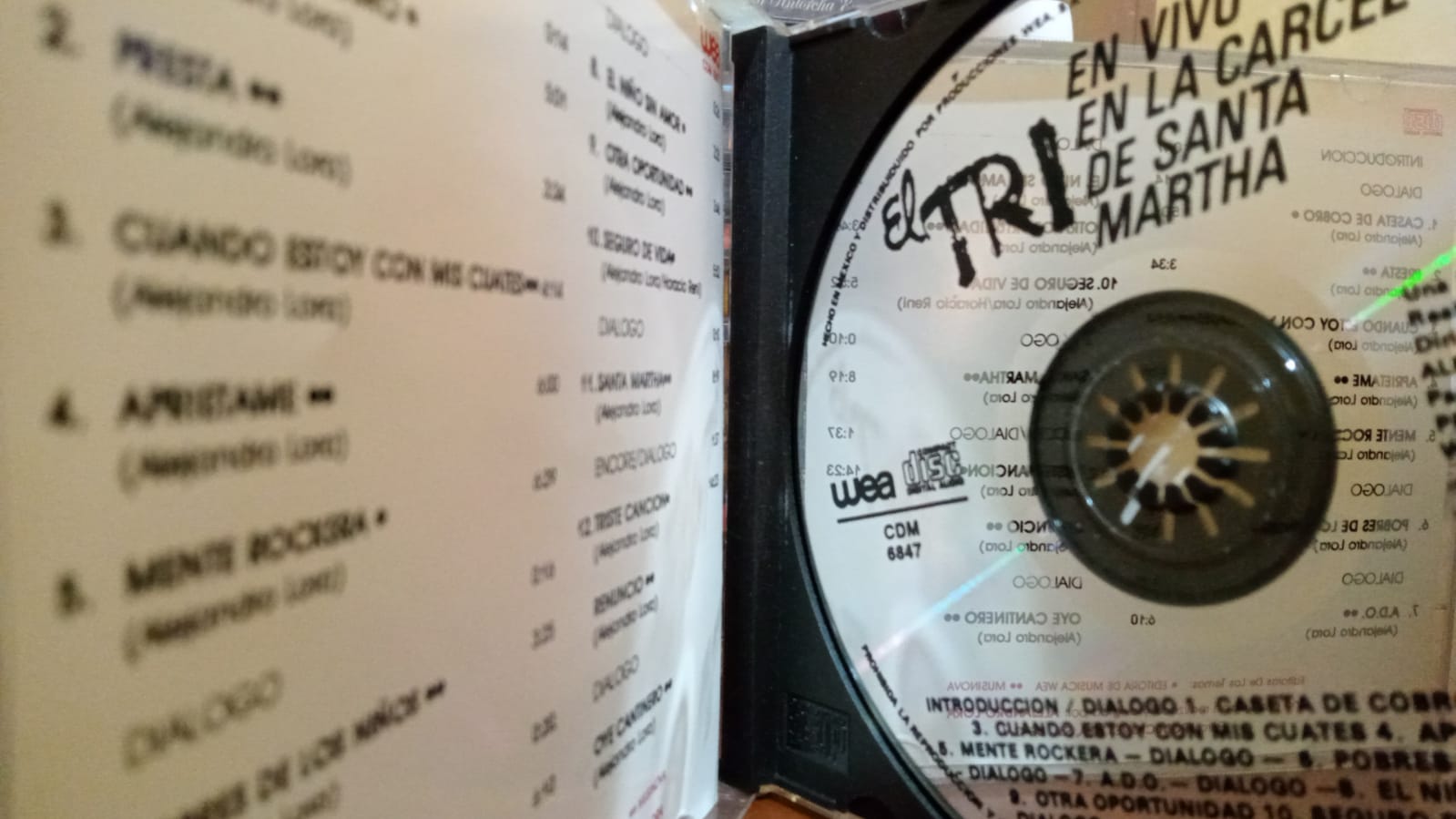 El Tri – En Vivo!!! En La Cárcel De Santa Martha. Cd en buen estado. tienda de discos en méxico formato muerto