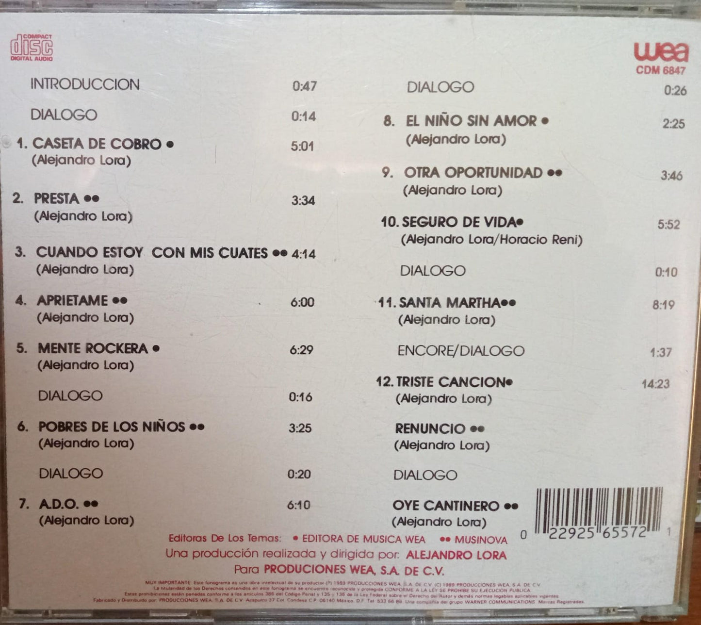 El Tri – En Vivo!!! En La Cárcel De Santa Martha. Cd en buen estado. tienda de discos en méxico formato muerto