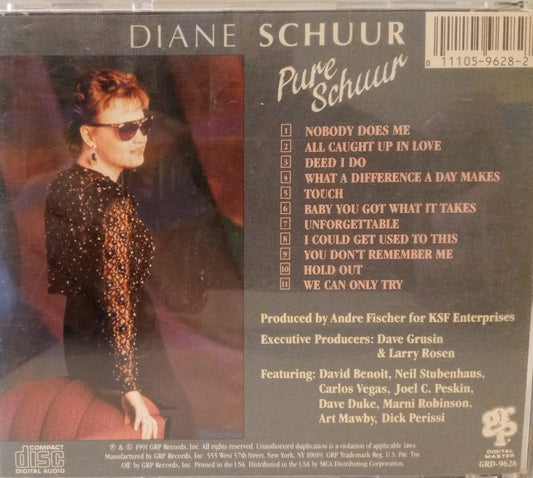 Diane Schuur – Pure Schuur. Cd en buen estado. tienda de discos en méxico formato muerto