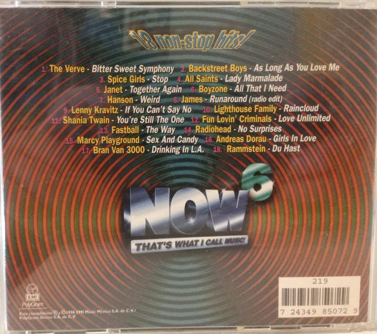 Varios – Now That's What I Call Music! 6. Cd en buen estado. tienda de discos en méxico formato muerto