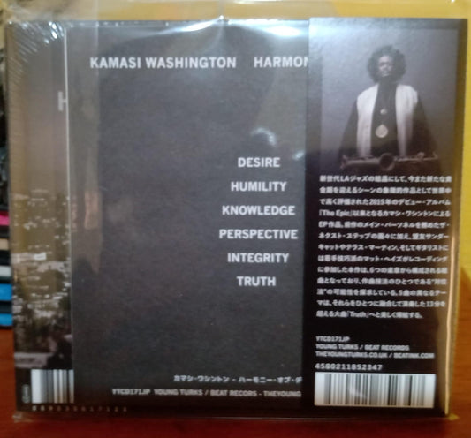 KAMASI WASHINGTON — HARMONY OF DIFFERENCE. CD importado de Japón — con OBI — NUEVO. tienda de discos en méxico formato muerto