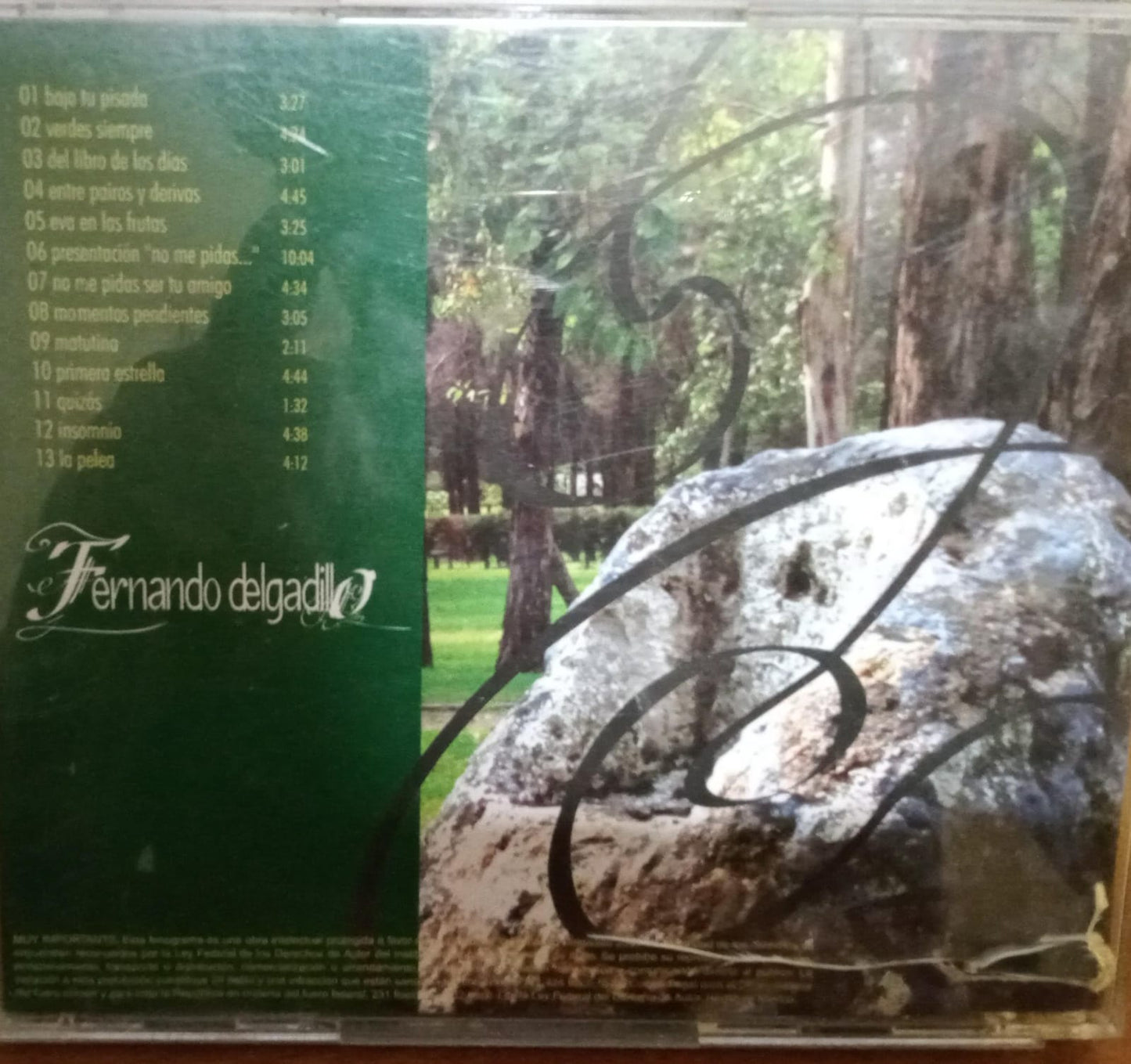 Fernando Delgadillo – Parque Naucalli. Cd en buen estado. tienda de discos en méxico formato muerto