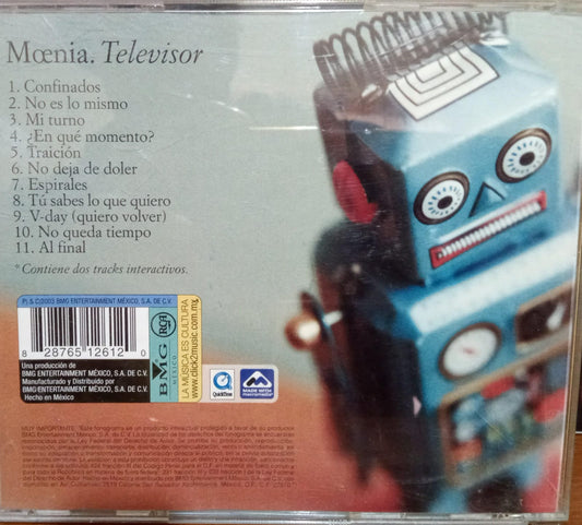 Mœnia – Televisor. Cd en buen estado. Moenia. tienda de discos en méxico formato muerto