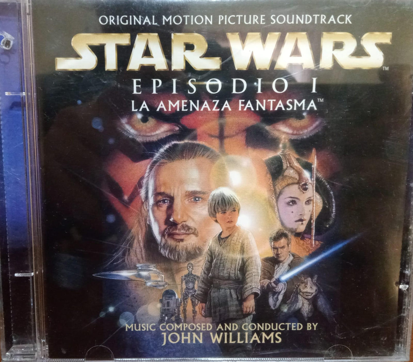 John Williams – Star Wars - Episodio I: La Amenaza Fantasma (OST Soundtrack). Cd buen estado. tienda de discos en méxico formato muerto