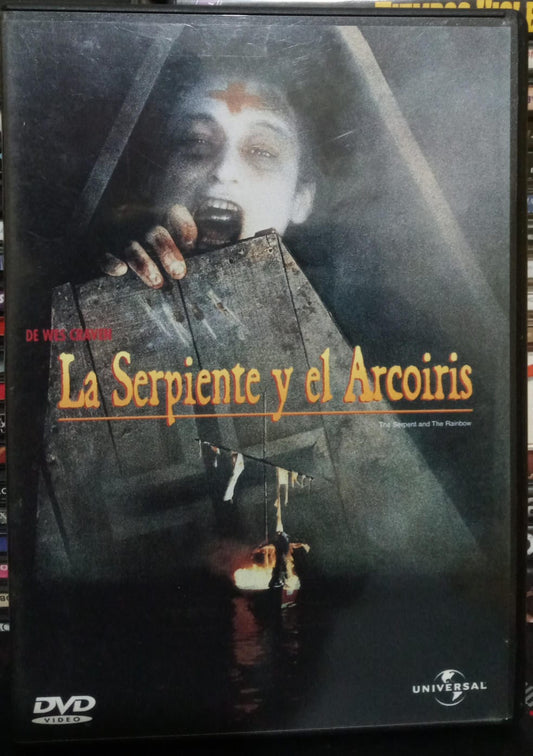 La Serpiente y el Arcoíris. Wes Craven. DVD en buen estado. tienda de discos en méxico formato muerto