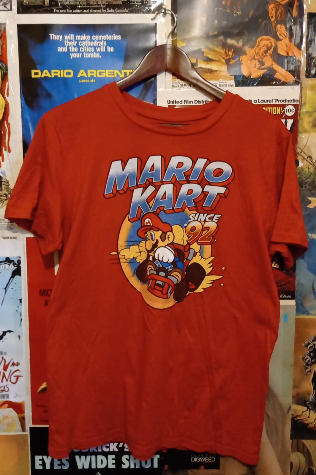 Mario Kart Since 92 Nintendo Racing Game. Playera. tienda de discos y playeras en méxico formato muerto