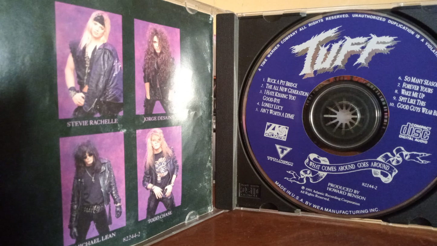 Tuff – What Comes Around Goes Around. Cd importado. Leves marcas de uso que no afectan su reproducción. tienda de discos en méxico formato muerto