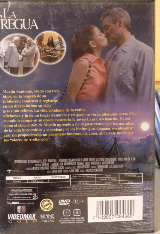 La tregua. DVD en buen estado. tienda de discos y películas en méxico formato muerto