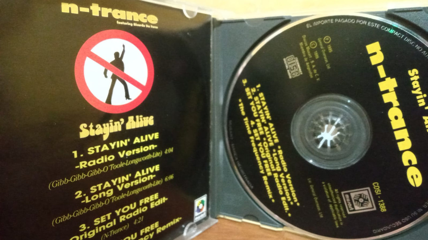 N-Trance Featuring Ricardo Da Force – Stayin' Alive. tienda de discos en méxico formato muerto