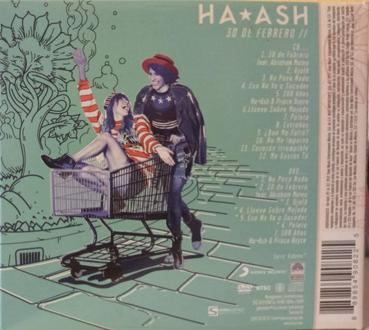 30 de Febrero. Ha*Ash. Cd, DVD, en buen estado.  tienda de discos en méxico formato muerto