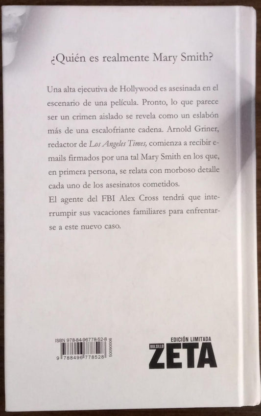 Mary, Mary. Libro pasta dura. James Patterson. tienda de libros discos y películas en méxico