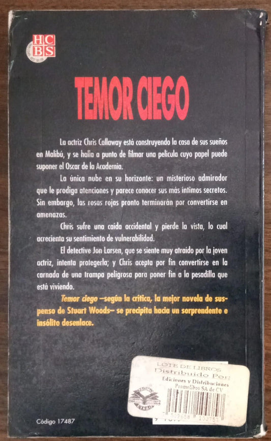 Stuart Woods. Temor ciego. Libro. tienda de discos libros pelculas ne méxico