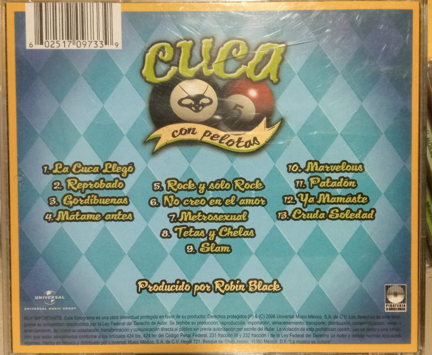 Cuca – Con Pelotas. Cd en buen estado. tienda de discos en méxico formato muerto
