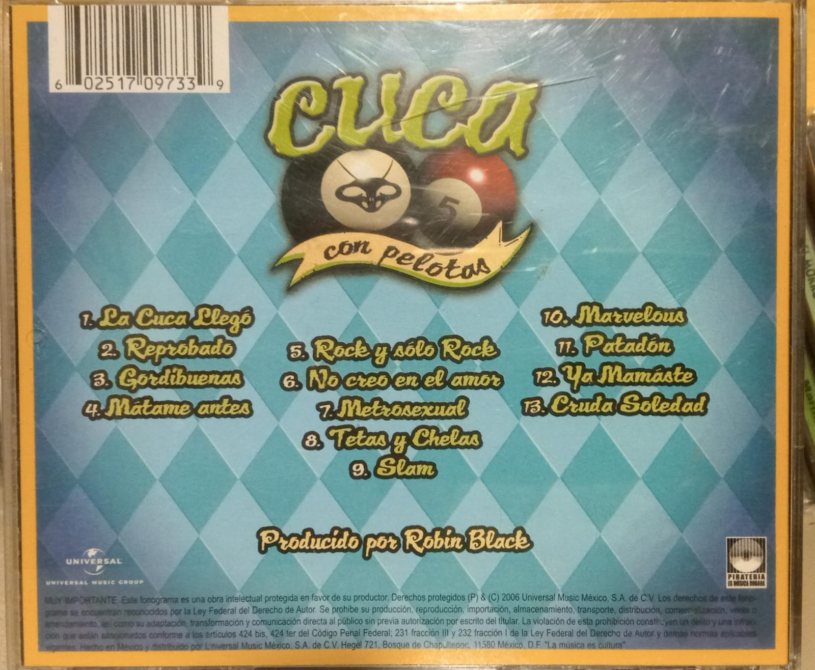 Cuca – Con Pelotas. Cd en buen estado. tienda de discos en méxico formato muerto