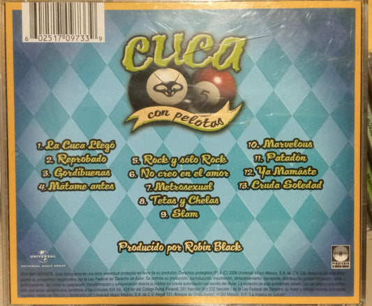 Cuca – Con Pelotas. Cd en buen estado. tienda de discos en méxico formato muerto