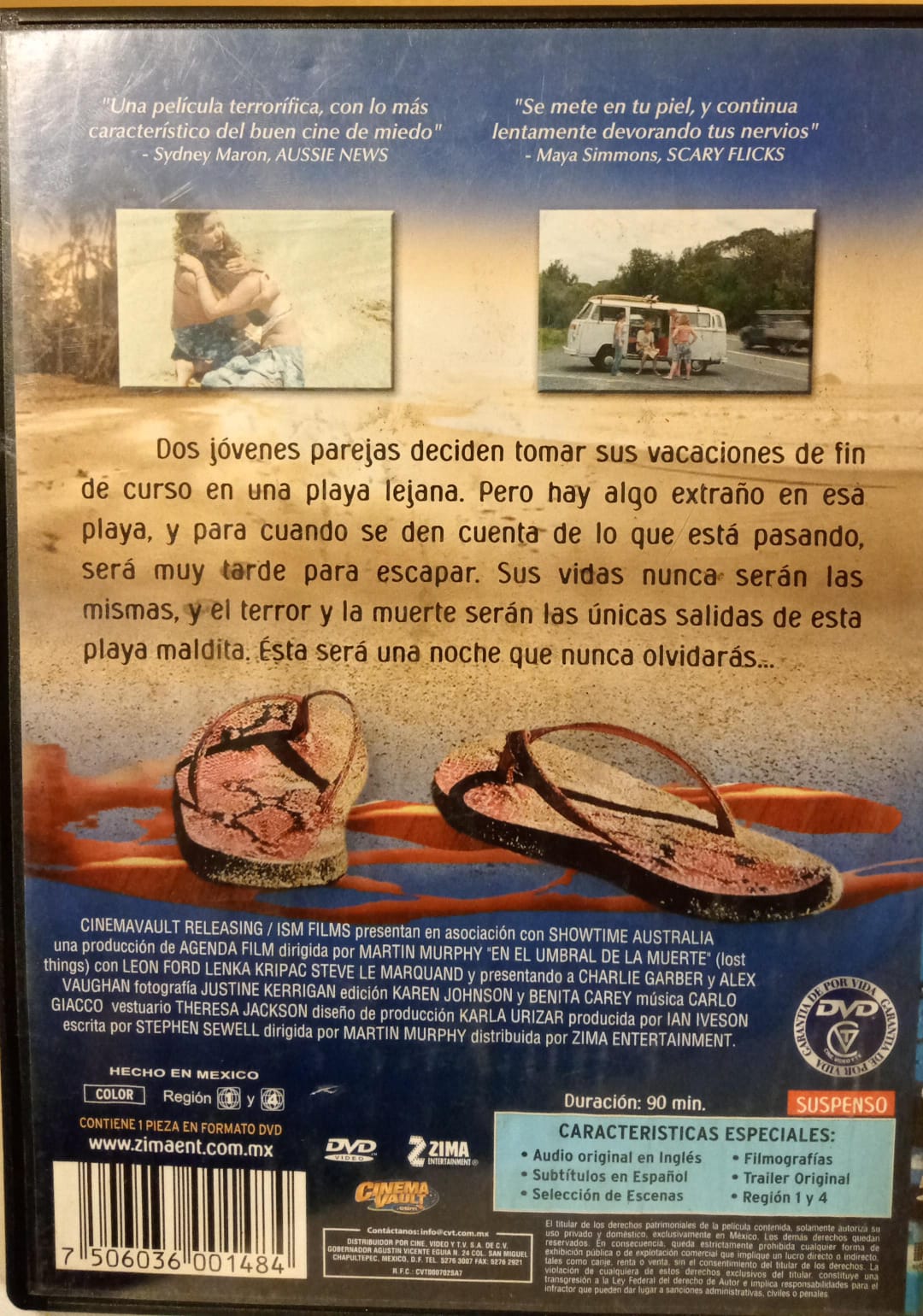 En El Umbral De La Muerte. Dvd. tienda de discos en méxico formato muerto